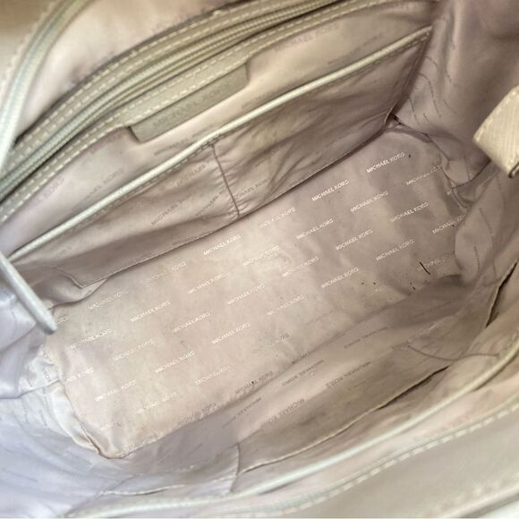 MICHAEL KORS Grey Jet Set Laptop Tote Shoulder Bag Voyager - Picture 3 of 9